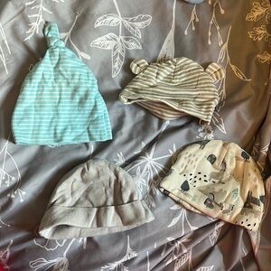 Baby hat lot, barley worn